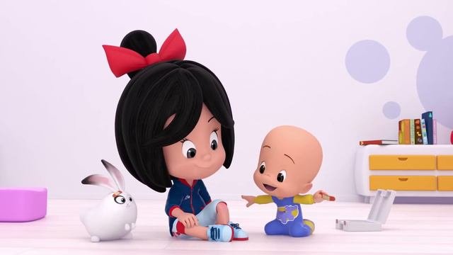 Las ruedas del bus de colores y más canciones infantiles con la Familia Telerín  Cleo  Cuquín
