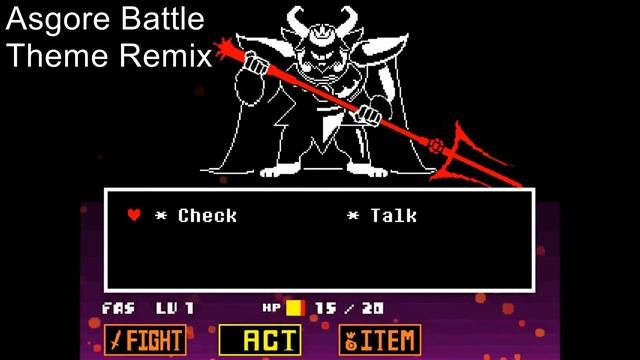 Asgore Battle Theme Remix - Julio Tovar Asgore Boss Fight Video