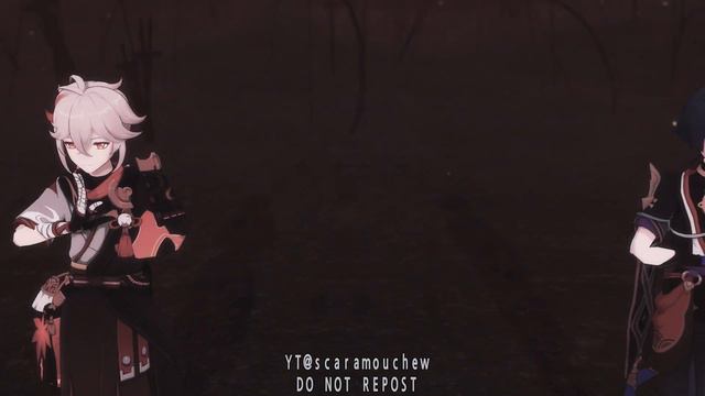 Genshin Impact MMDHwaa화kazuscaraKazuhaScaramouche