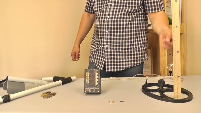 Проверка чувствительности датчика металлоискателя DetectoScan MD-D2