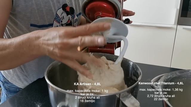 Primerjava Kenwood Chef Titanium vs Kitchen Aid Artisan