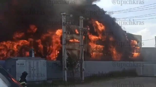 Пожар в городе Краснодар, 16.07.2024г.