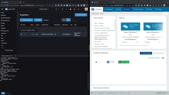 Longhorn v1.3: Snapshot CRD