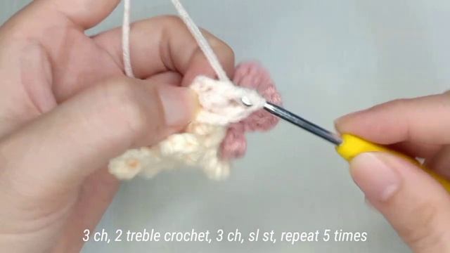 Beautiful Crochet Flower | Flower hair Tie ?