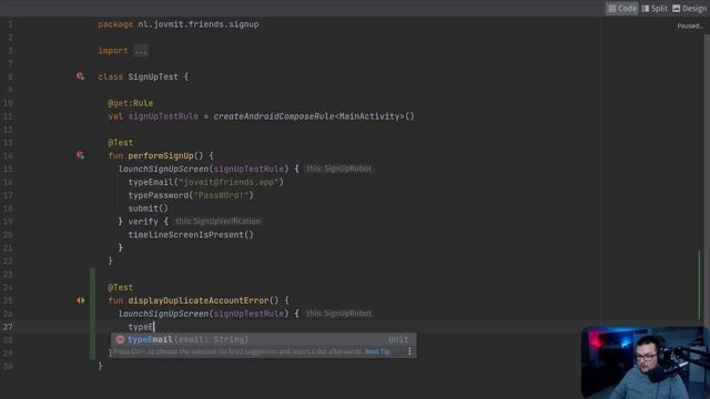Friends App Android Client Ep10 - TDD on Android Screencast