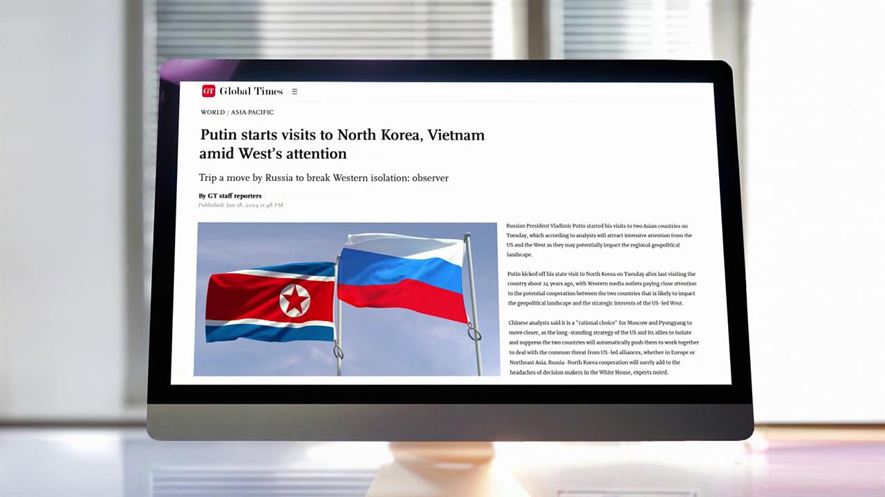 О визите Владимира Путина в Северную Корею пишут и говорят все мировые СМИ