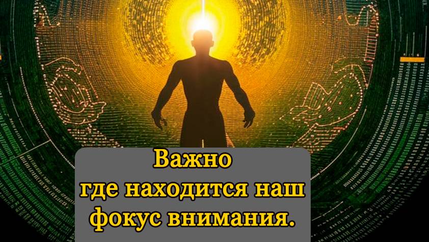 Важно, где находится фокус внимания