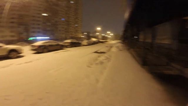 САМАРА,  ПРОГУЛКА ПО СНЕЖНОМУ НОЧНОМУ ГОРОДУ. ЭТО НЕ СОН
