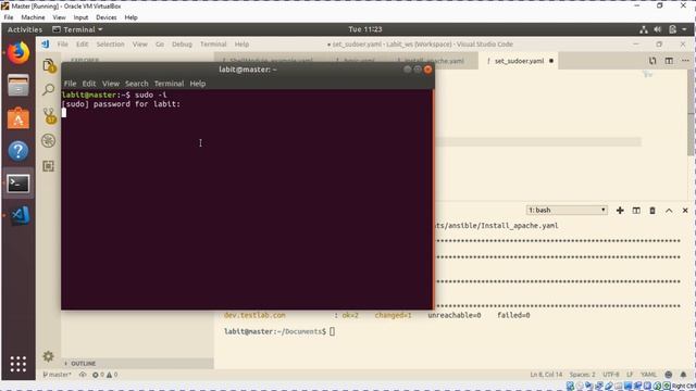 Lecture 23 of 24 - How to change sudoers file to allow password less ssh using ansible playbook.