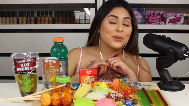 I Tried ASMR.. With Super Long Nails, TikTok Jelly Straws (Sticky Crunchy Sounds)