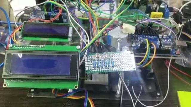 control system for large cranes as a percentage of current and temperature sensors
