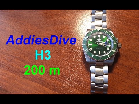 Часы AddiesDive - китайский дайвер с суперлюмом!
