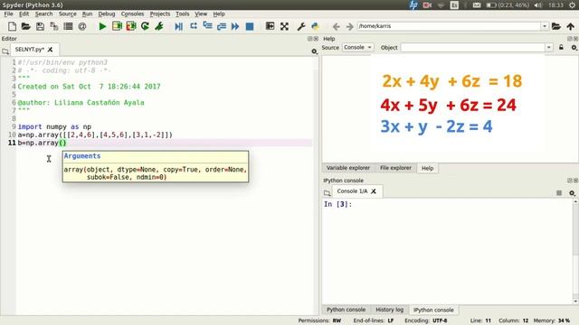 Soluci N De Sistemas De Ecuaciones Linealespython Numpy Muy F Cil