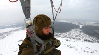 Прыжки с парашютом Д-10, высота 800м, а/д Волосово МГАК ДОСААФ 29 января 2022г (2й и 3й прыжки)