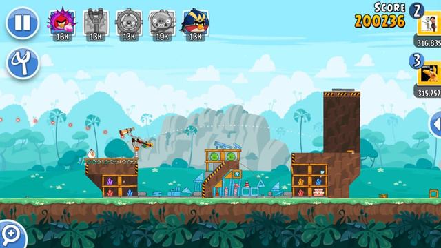 Angry Birds Friends Tournament Level 5 Week 313-A  MOBILE Highscore POWER-UP walkthrough