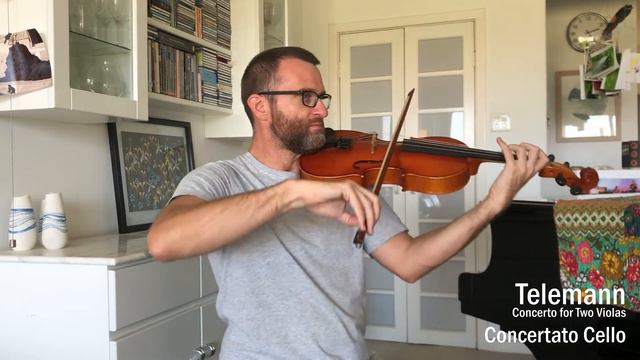 Telemann - Concerto For Two Violas, TWV 52:G3 - I. Avec Douceur - Concertato Cello Part