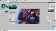 Trigger Plays Photoshop - Painting D.Va part 2