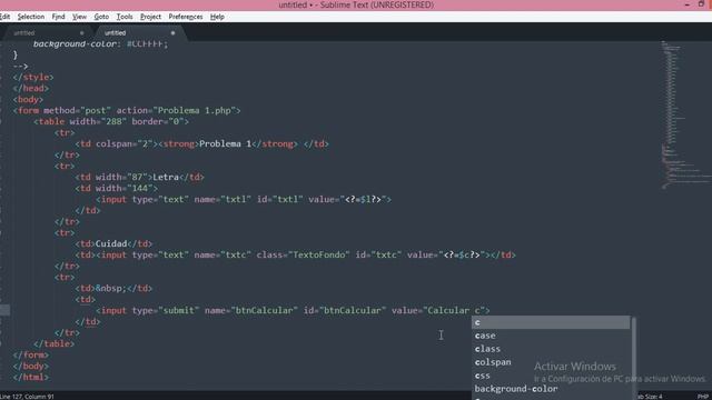 Explicación de switch and case