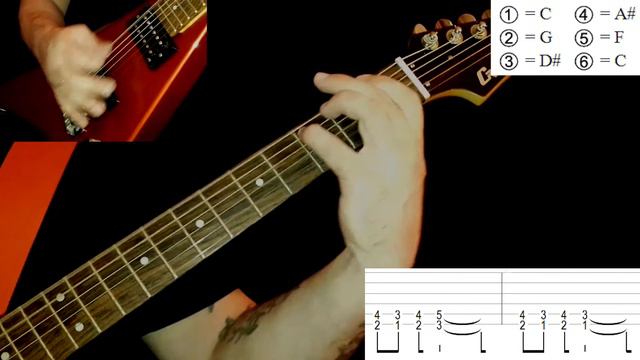 Six Feet Under - Dead And Buried (guitar Cover Playthrough Tab)