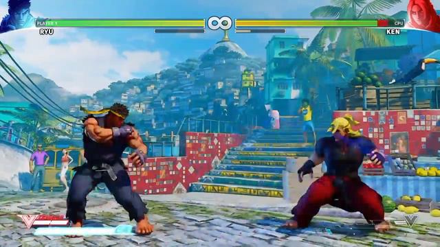 A lil street fighter 5 action...