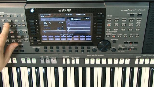 Yamaha PSR-S — Многодорожечная запись при помощи функции секвенсора SONG