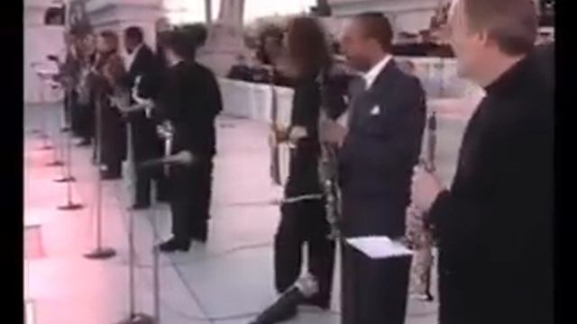 Inauguration Bill Clinton with many saxophone heroes