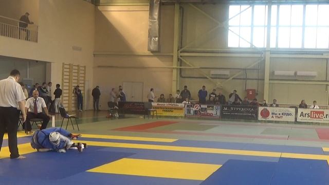 Леваков Никита 1 в синем на Кубке Приморского края по Кудо 16.04.2016 г. Лесозаводск