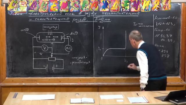 Урок 309. Электрический ток в газах. Плазма