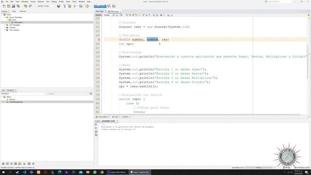 CBTis 213 ? Java Básico: Menú Con Switch En Consola