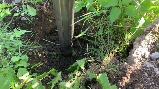 Забор на винтовых сваях