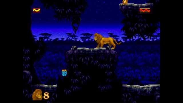 Sega Mega Drive 2 (Smd) 16-bit The Lion King 1 Level 7 Simba's Destiny Прохождение