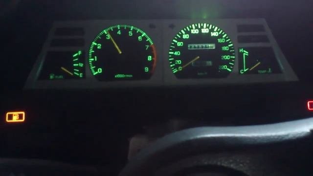 Nissan Sunny Coupe Dashboard Met Witte Led