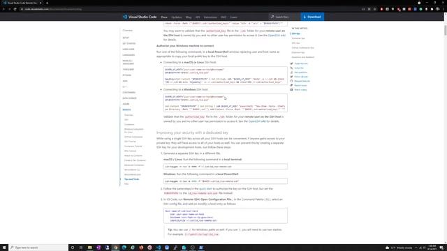 SSH using VSCode to connect to VM or Workstation