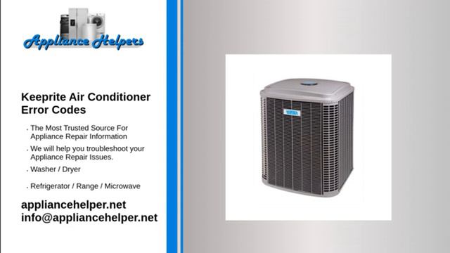 Keeprite Air Conditioner Error Codes