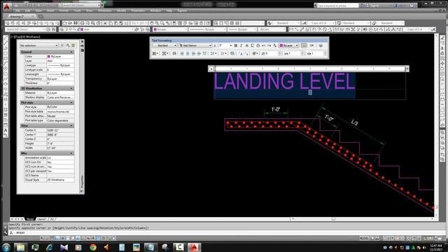 How to draw stair detail in AutoCAD