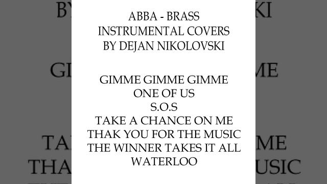 Dejan Nikolovski - ABBA Brass Instrumental Covers (2024)