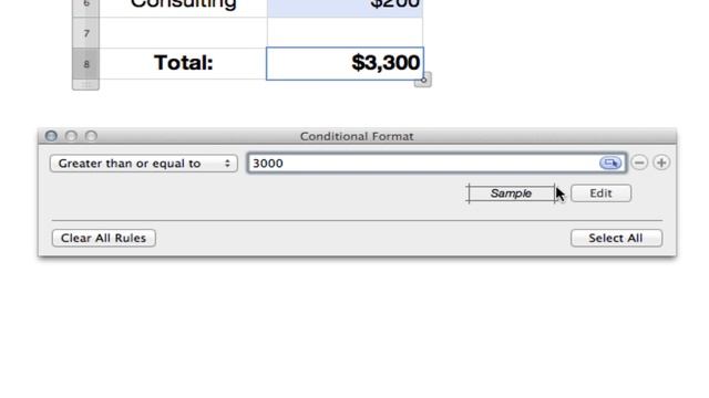 How to Use Conditional Formatting in Apple's Numbers iWork