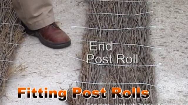 'Ausbrush' Brushwood Fencing Installation - "Inline Method"