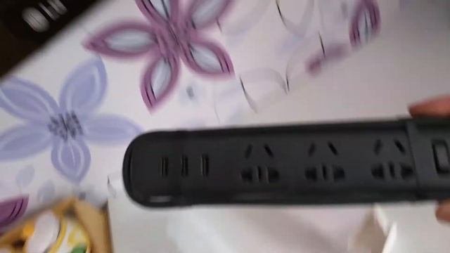 Original Xiaomi 3 USB Charging Hub Mini Power Strip with 3 Sockets Standard Plug  -  BLACK