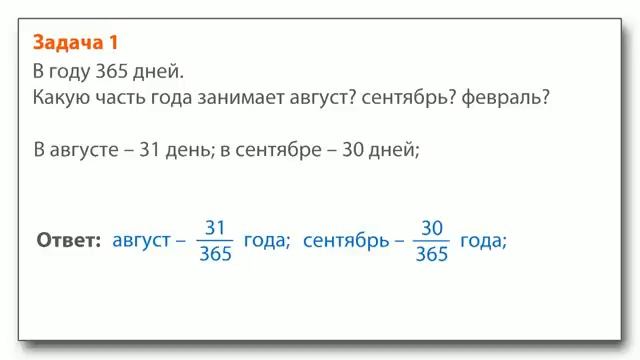 Доли. Обыкновенные дроби