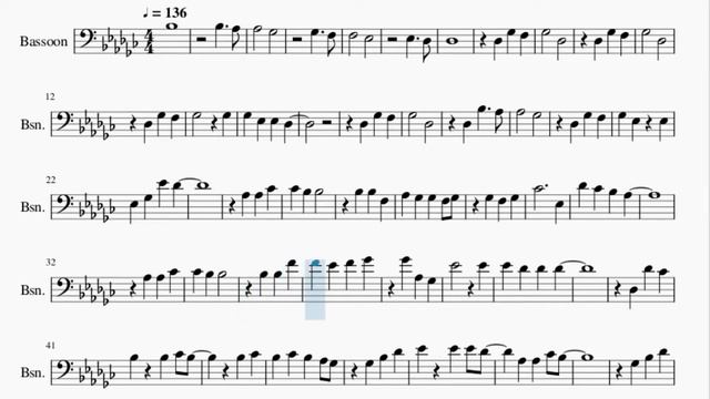 Bassoon Sheet Music: How to play Fairy Tale 童話 by Michael Wong 光良