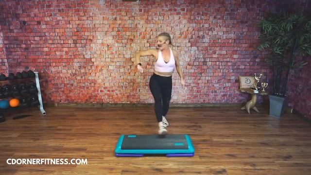 30 Minute Step Workout - Intermediate Step Aerobics 133 Bpm CDORNERFITNESS #190