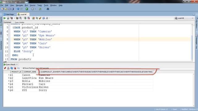 SQL tutorial 49: CASE - Simple Case Expression in Oracle Database (1/2)
