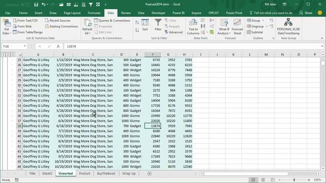 Excel - Sorting After Adding Subtotals in Excel - Episode 2074