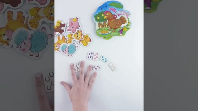 Vladi Toys Игра с липучками Мама и малыш/A game with Velcro Mother and Baby VT1310-02