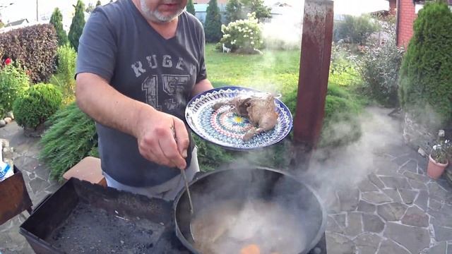 УТКА В КАЗАНЕ по СТАРО - РУССКОМУ РЕЦЕПТУ.Забытые Блюда на Костре.