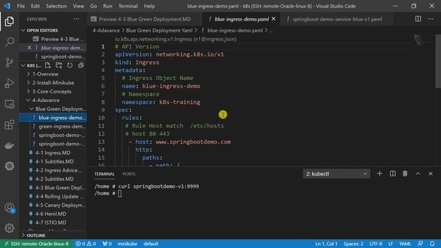 Kubernetes Blue Green Deployment