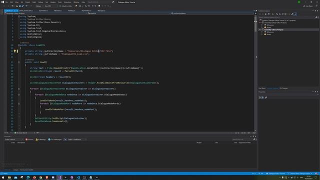 Unity Dialogue Editor Tutorial made with graph view Part 9.0 - cleaning, fix, commenting the code