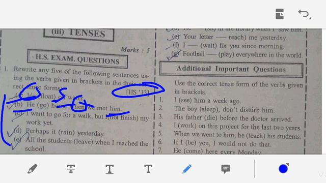 Easy Trick to Answer English Grammar (TENSE) and Score Full Marks in HS and HSLC Final Exam 2021||