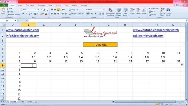 How To Use Auto Fill IN EXCEL 2010 By Saurabh Kumar (Hindi / Urdu)
